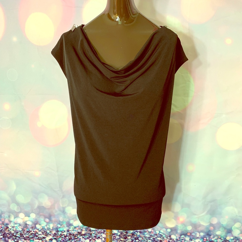 MK Zippered Drape Top